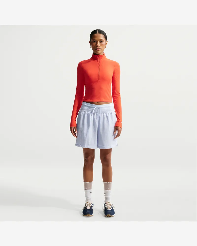 Nike weite, leichte Ripstop-Shorts mit hohem Bund (Damen) - Blau Blau