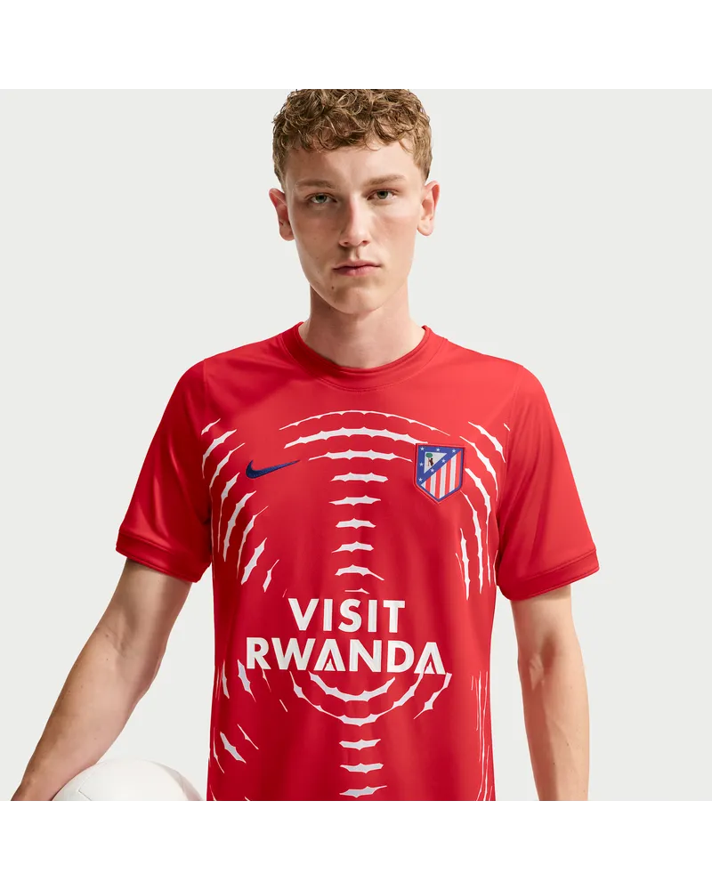 Nike Atlético Madrid Home  Dri-FIT Pre-Match-Fußballoberteil (Herren) - Rot Rot