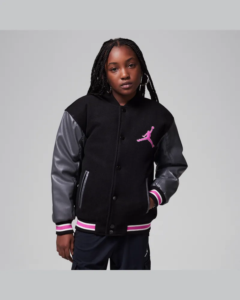 Jordan Varsity-Jacke (ältere Kinder) - Pink Pink