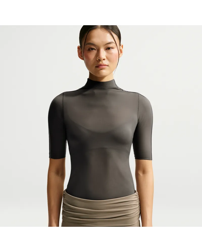 Nike SKIMS Weightless Kurzarm-T-Shirt (Damen) - Schwarz Schwarz