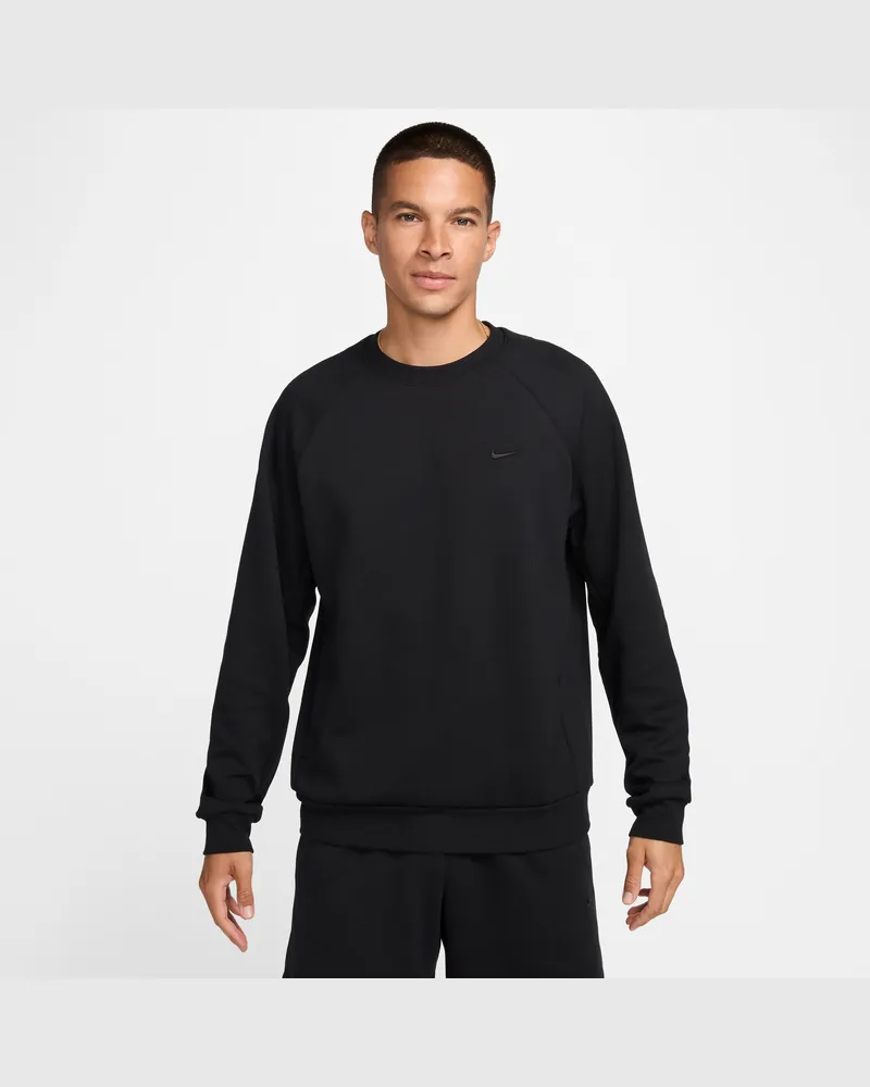 Nike Primary Fleece Performance UV-Rundhalsshirt mit Dri-FIT-Technologie (Herren) - Schwarz Schwarz