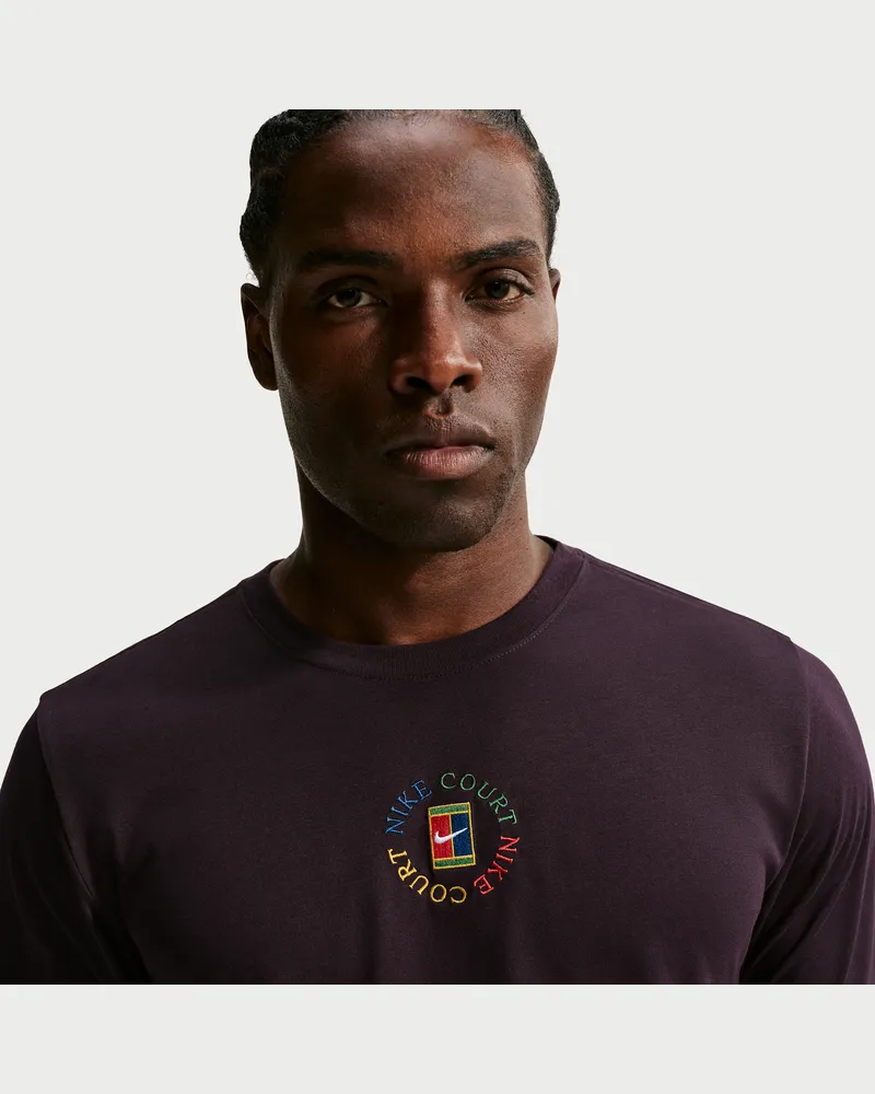 Nike Court Dri-FIT Tennis T-Shirt (Herren) - Rot Rot