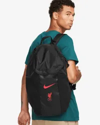 Nike Liverpool FC Academy Fußballrucksack (30L) - Schwarz Schwarz