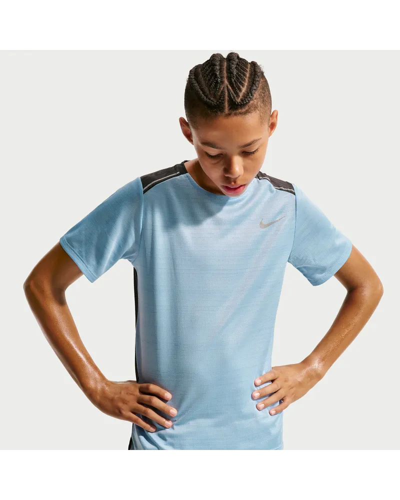 Nike Miler Kurzarmshirt (ältere Kinder, Jungen) - Blau Blau