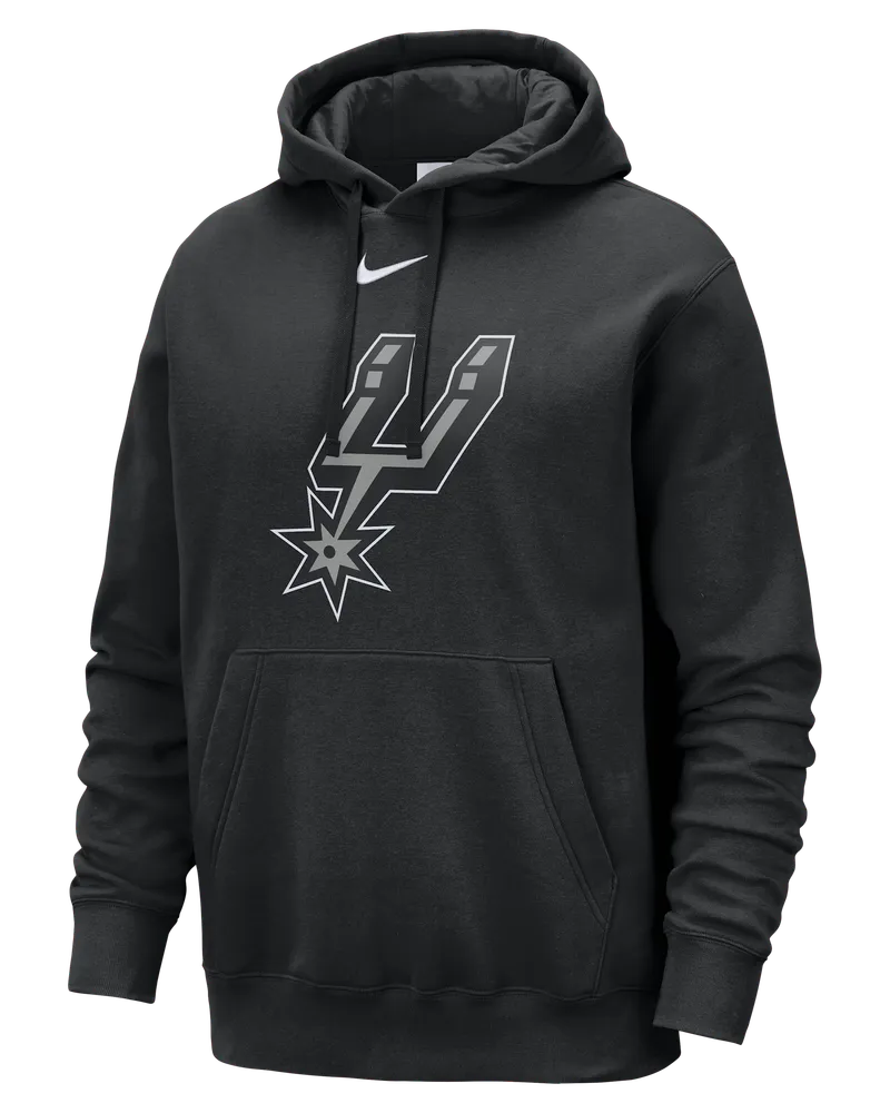 Nike San Antonio Spurs Club  NBA-Hoodie für Herren - Schwarz Schwarz