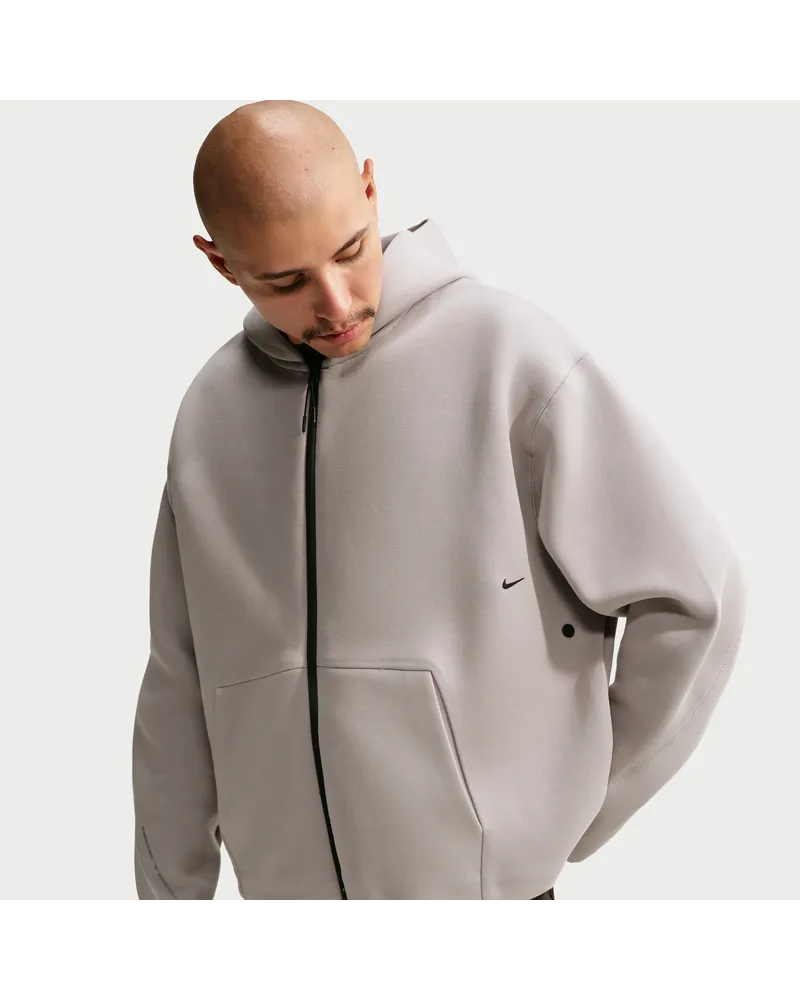 Nike Tech Fleece-Hoodie mit durchgehendem Reißverschluss (Herren) - Grau Grau