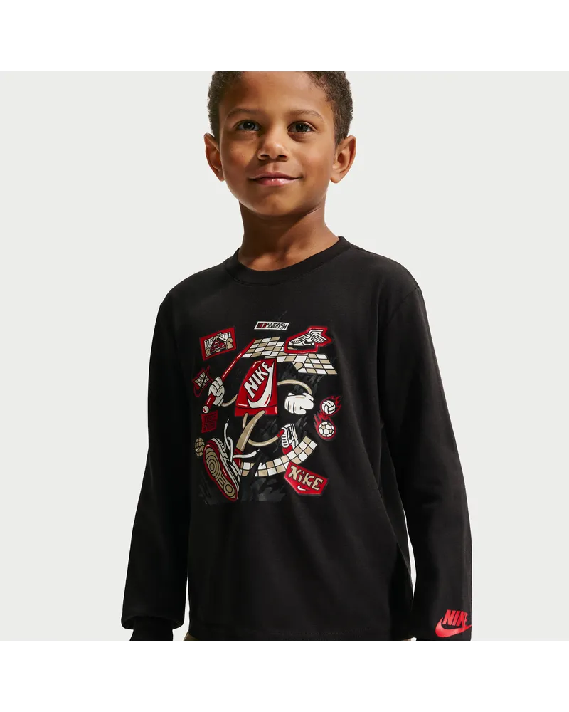 Nike Boxy-Longsleeve (jüngere Kinder) - Schwarz Schwarz