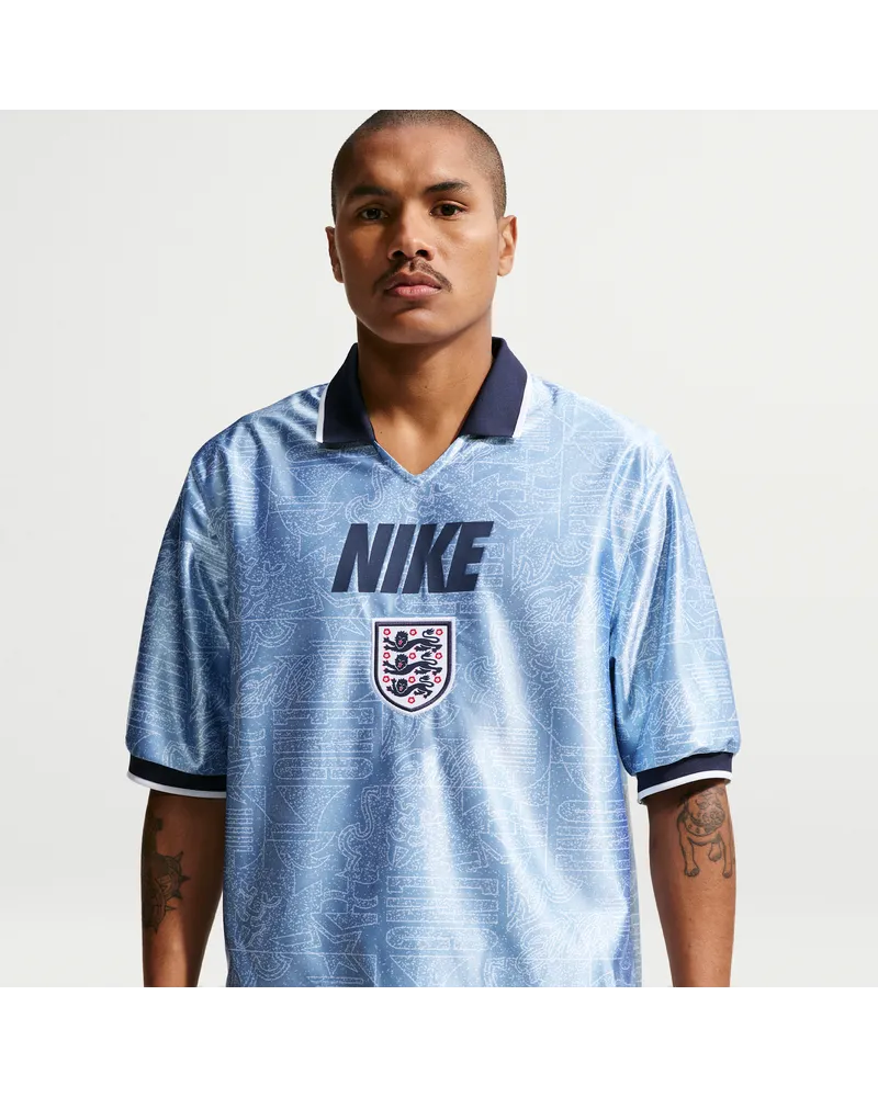 Nike England Energy  Dri-FIT Kurzarm-Fußballoberteil für Herren - Blau Blau