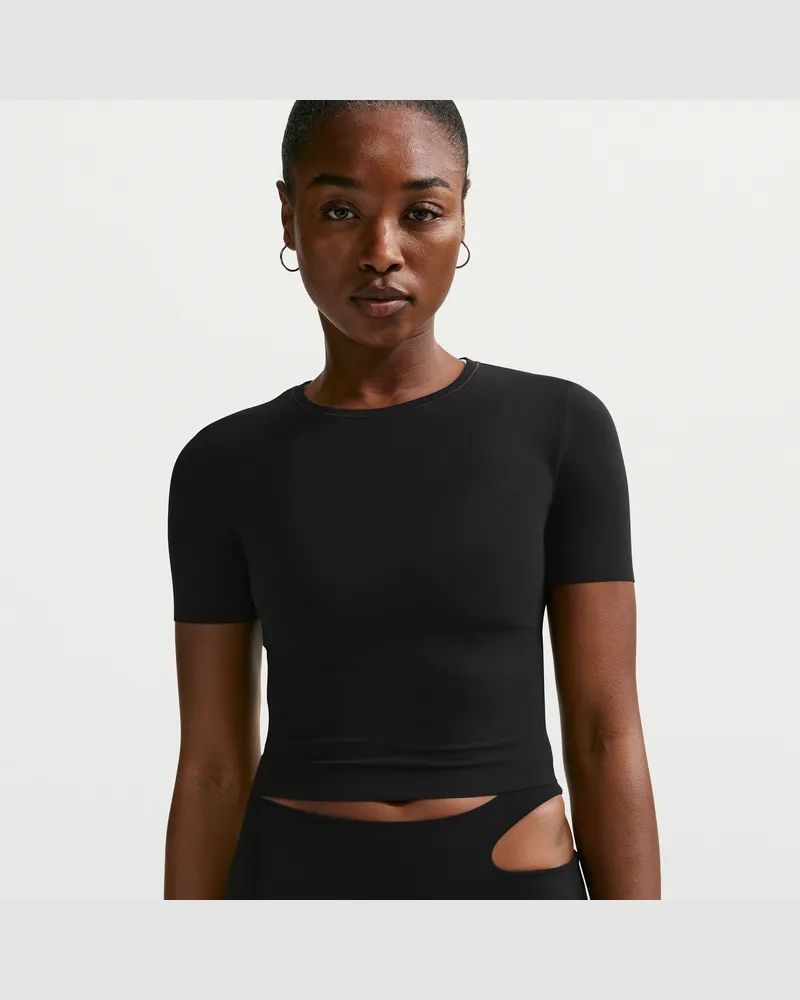 Nike Zenvy Dri-FIT-Kurzarmshirt (Damen) - Schwarz Schwarz