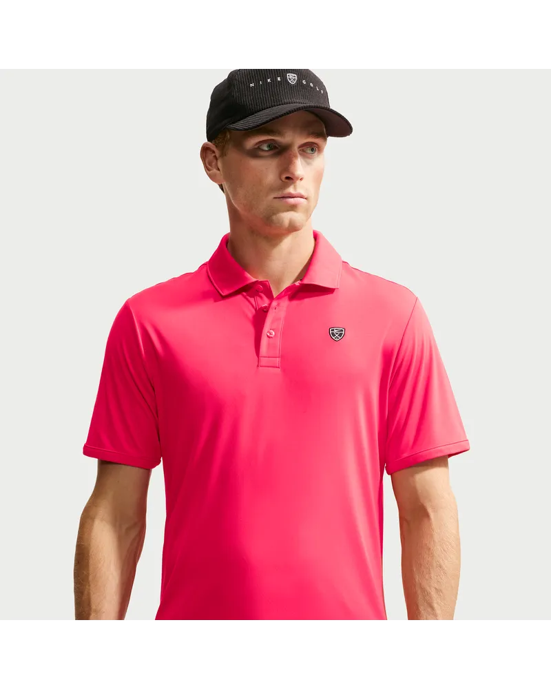 Nike Par Dri-FIT Golf-Poloshirt mit Logo auf der Brust (Herren) - Rot Rot
