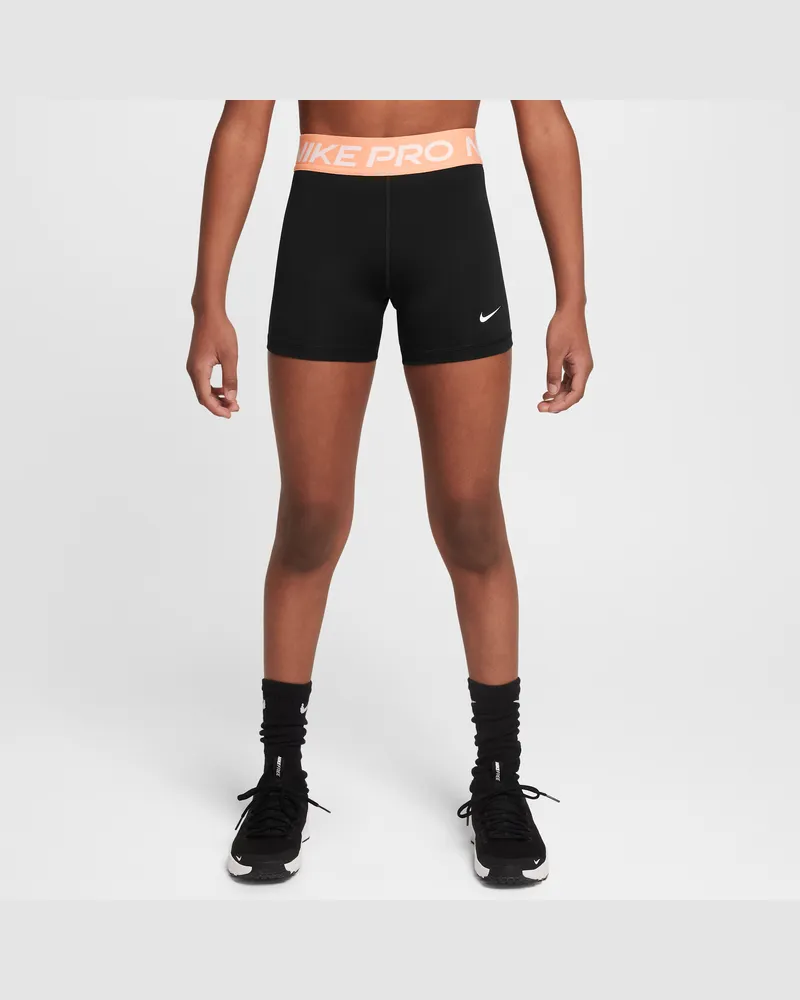 Nike Pro Shorts (Mädchen) - Schwarz Schwarz