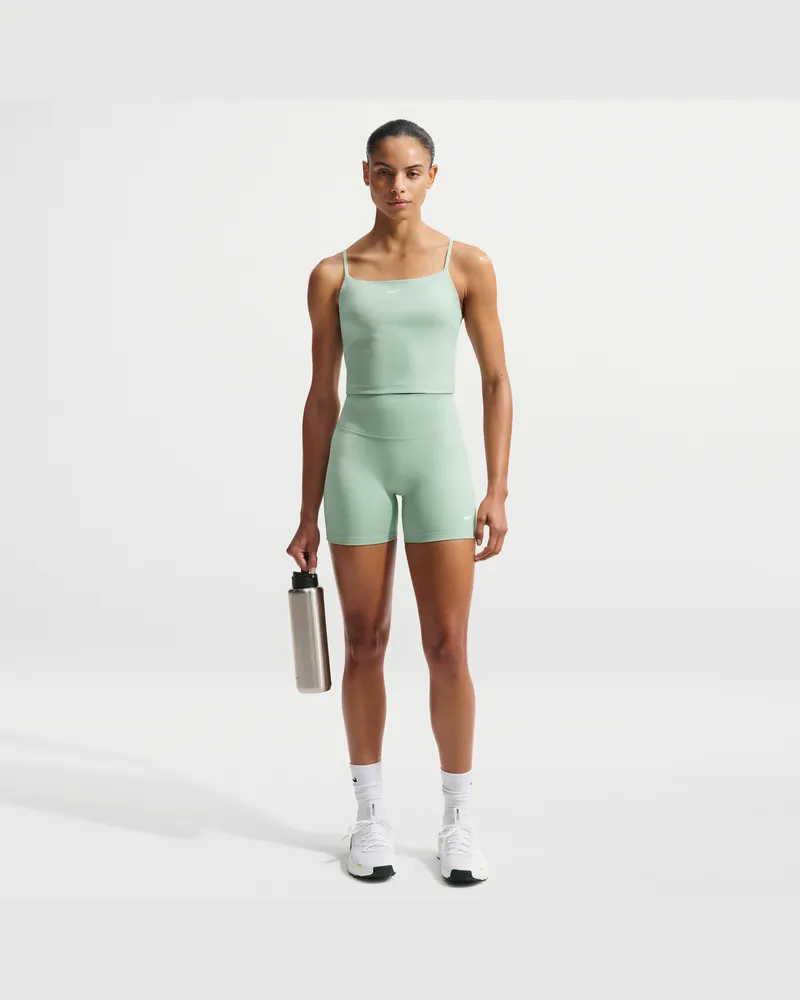 Nike One Bike Shorts mit hohem Bund für Damen (ca. 12,5 cm) - Grün Grün