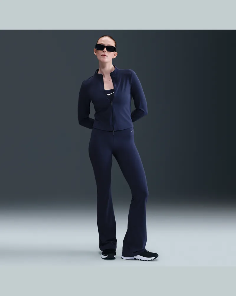 Nike Zenvy Leggings mit hohem Bund und ausgestelltem Bein für Damen - Blau Blau
