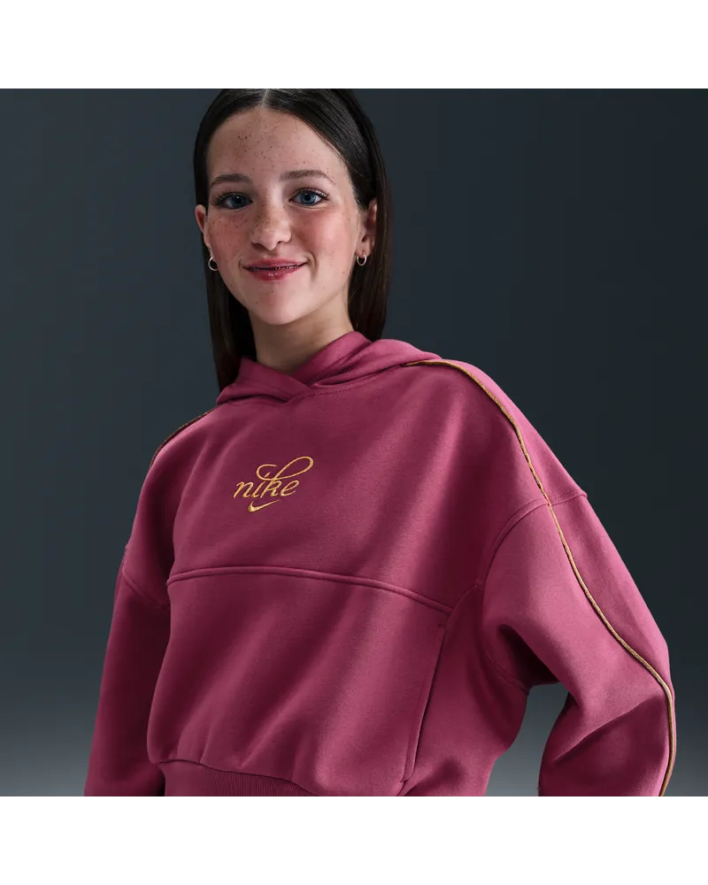 Nike Club Fleece Boxy Hoodie für ältere Kinder (Mädchen) - Lila Lila