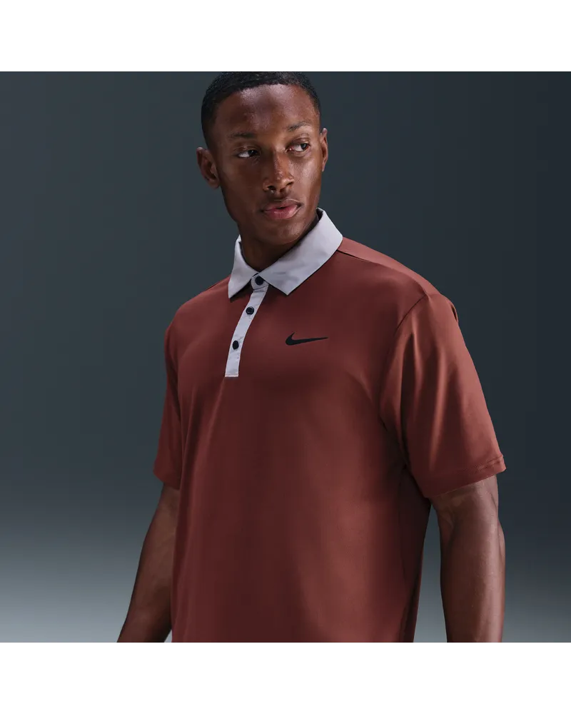 Nike Tour Dri-FIT Golf-Poloshirt (Herren) - Braun Braun