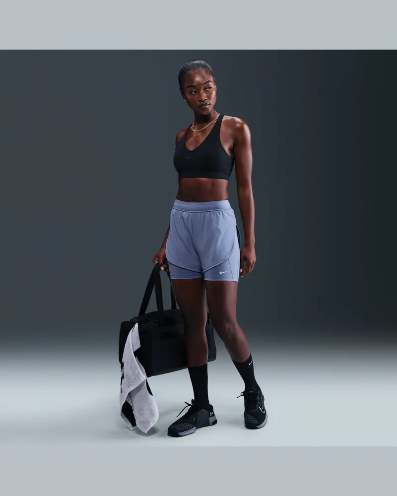 Nike Universa 2-in-1-Shorts (Damen, ca. 12,5 cm) - Blau Blau