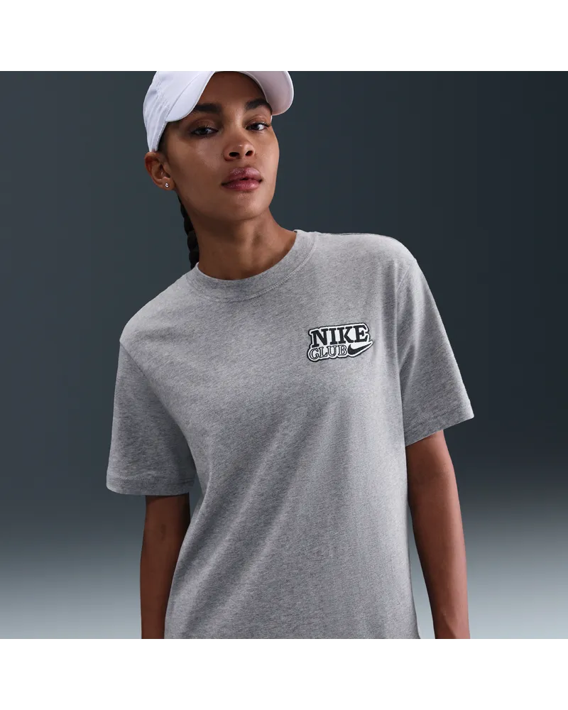 Nike lockeres Oversize-T-Shirt - Grau Grau