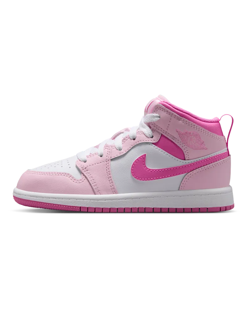 Jordan 1 Mid Schuh für jüngere Kinder - Pink Pink