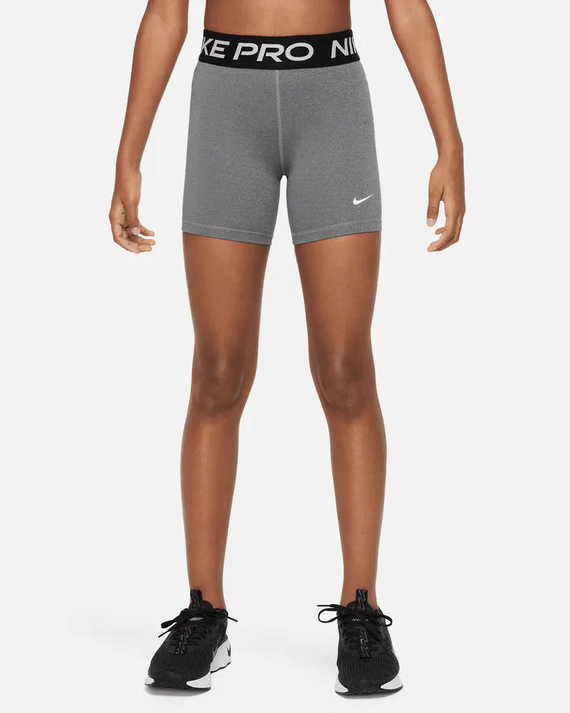 Nike Pro Shorts (Mädchen) - Grau Grau