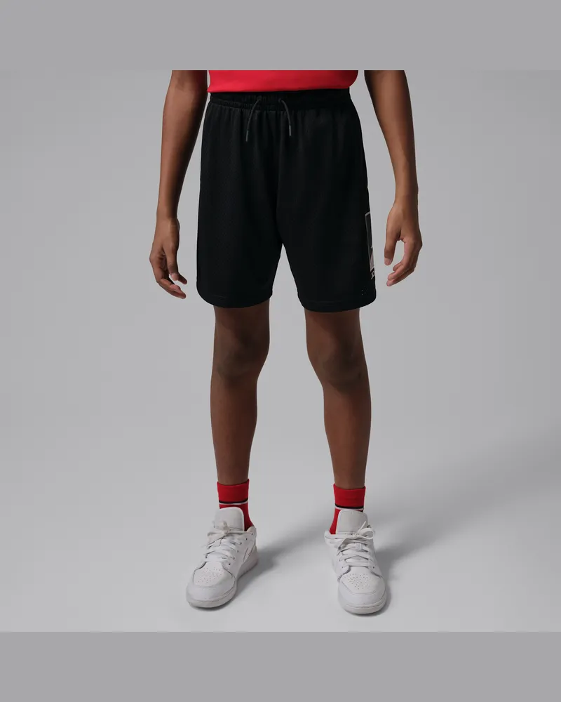 Jordan Brooklyn Baseline Mesh-Shorts (ältere Kinder) - Schwarz Schwarz