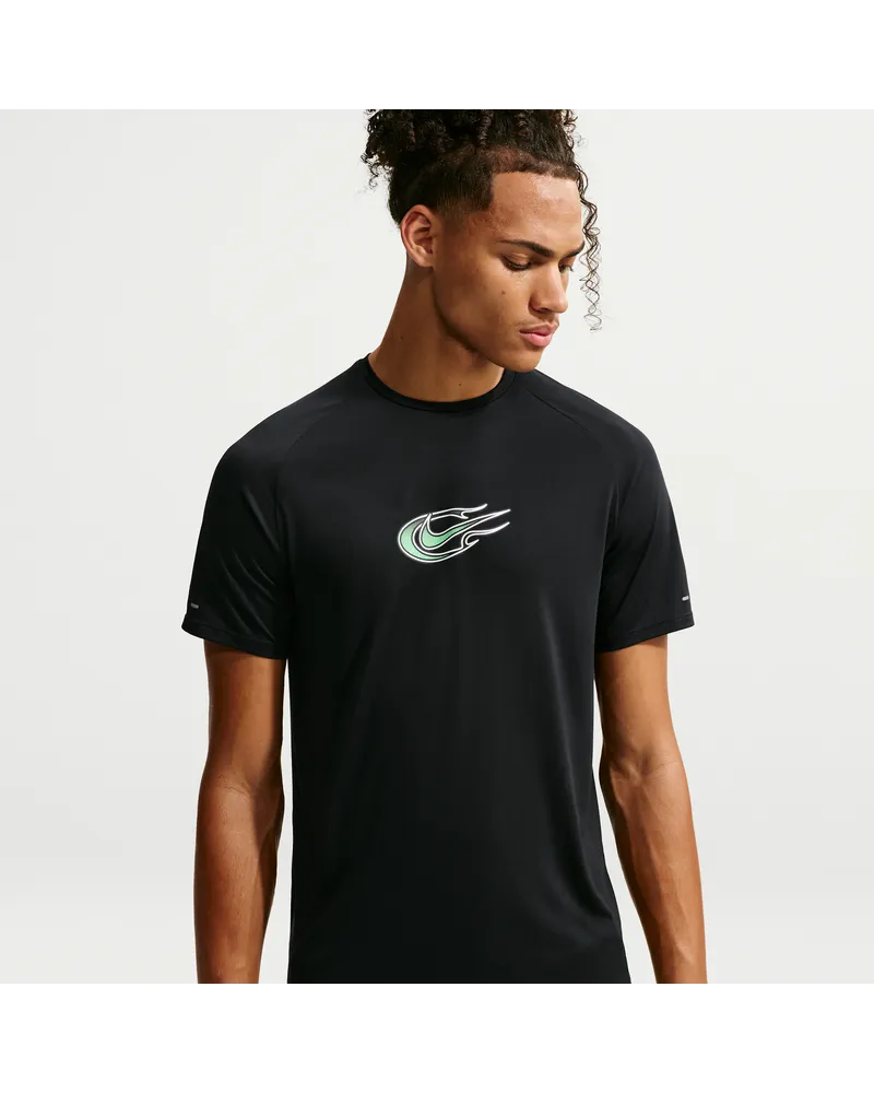 Nike Stride Dri-FIT ADV Kurzarm-Laufoberteil (Herren) - Schwarz Schwarz