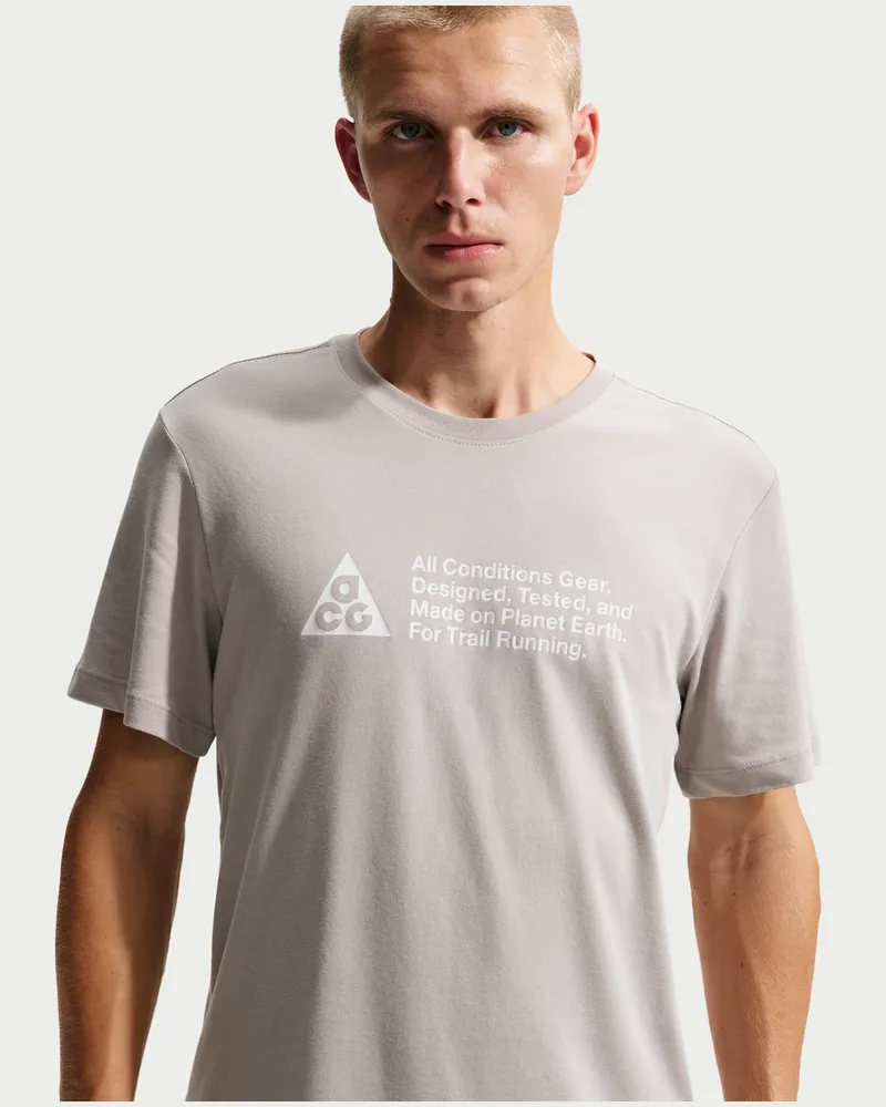 Nike ACG Dri-FIT Traillauf-T-Shirt (Herren) - Grau Grau