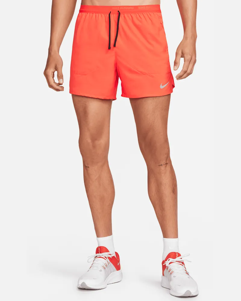 Nike Stride Dri-FIT-Laufshorts mit Futter für Herren (ca. 12,5 cm) - Rot Rot
