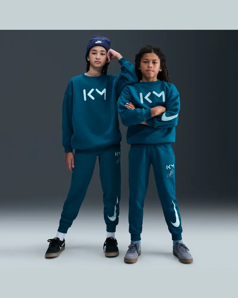 Nike Kylian Mbappé Club Fleece Fußball-Jogger (ältere Kinder) - Blau Blau