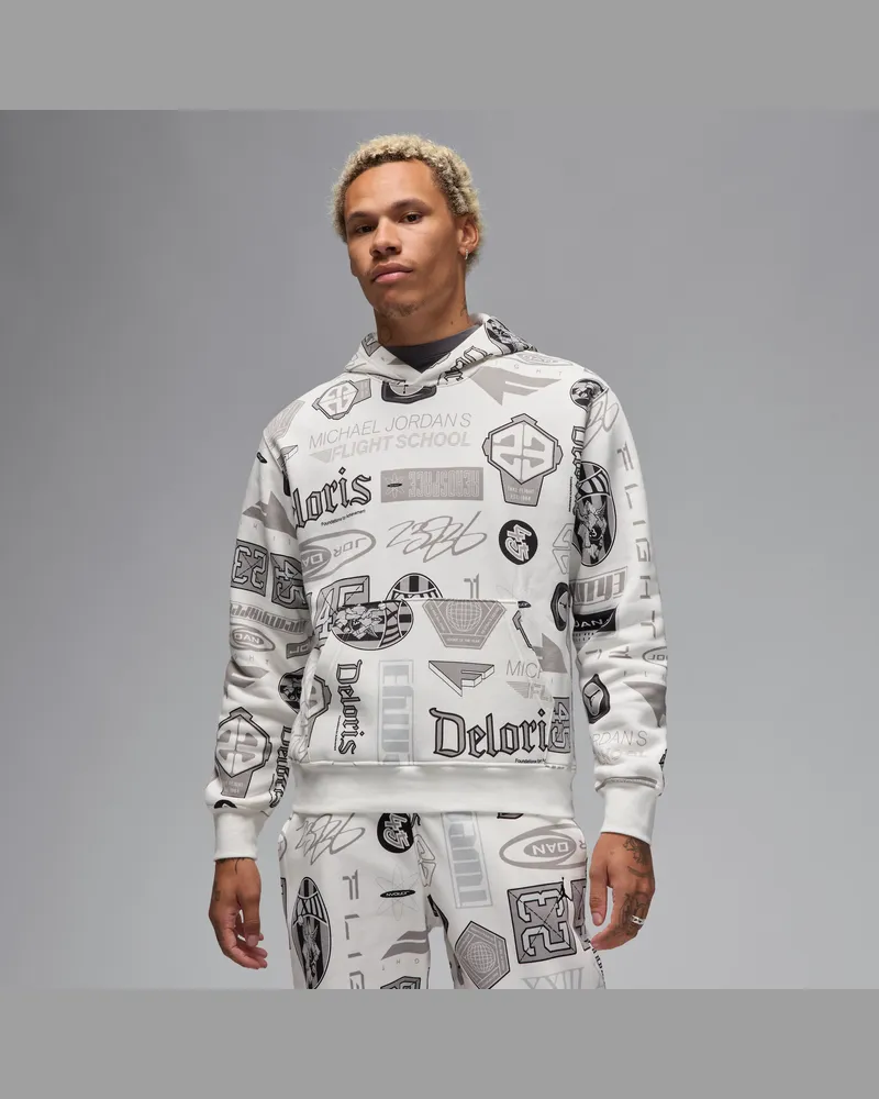 Jordan Essentials Fleece-Hoodie mit Print (Herren) - Weiß Weiß