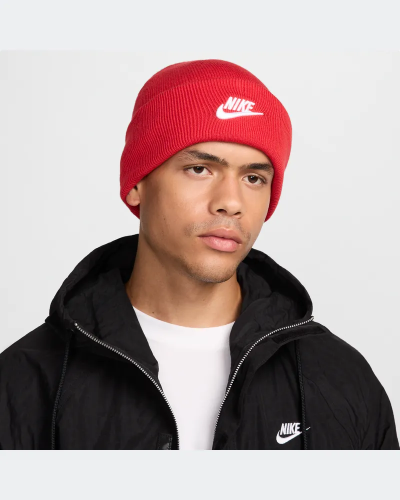 Nike Peak Futura Beanie - Rot Rot