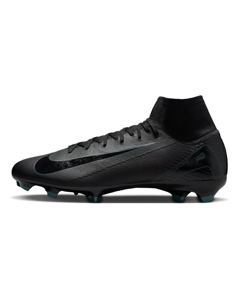 Nike Mercurial Superfly 10 Pro FG High-Top-Fußballschuh - Schwarz Schwarz
