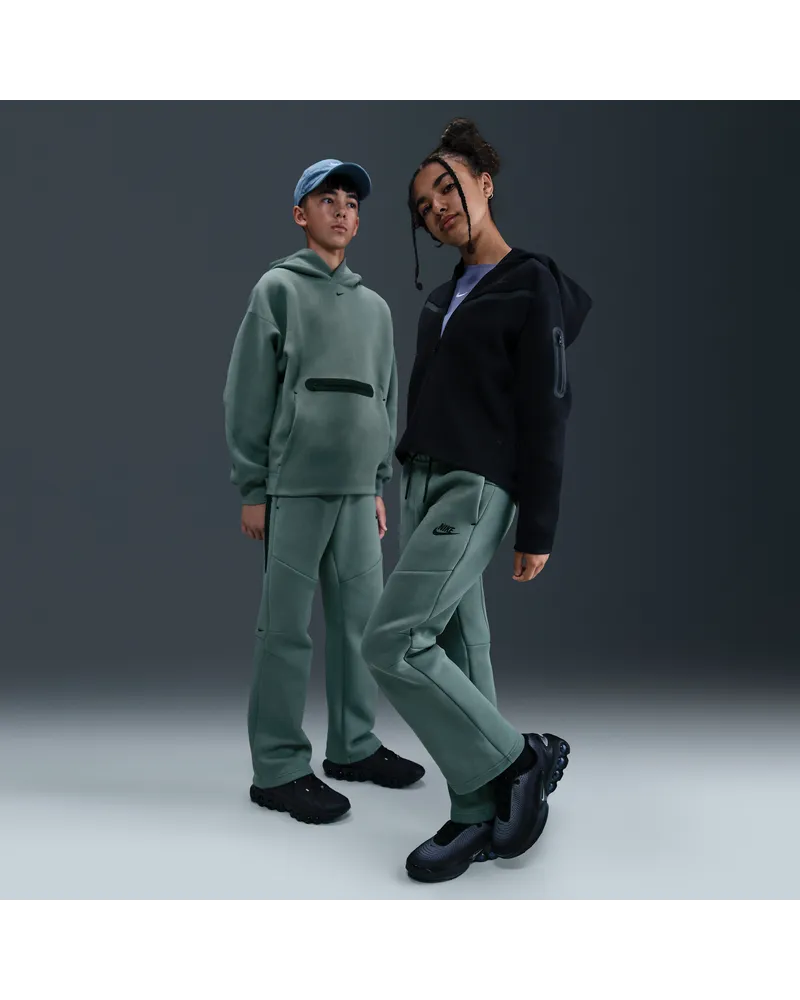 Nike Tech Fleece Hose mit offenem Saum für ältere Kinder (Jungen) - Grau Grau