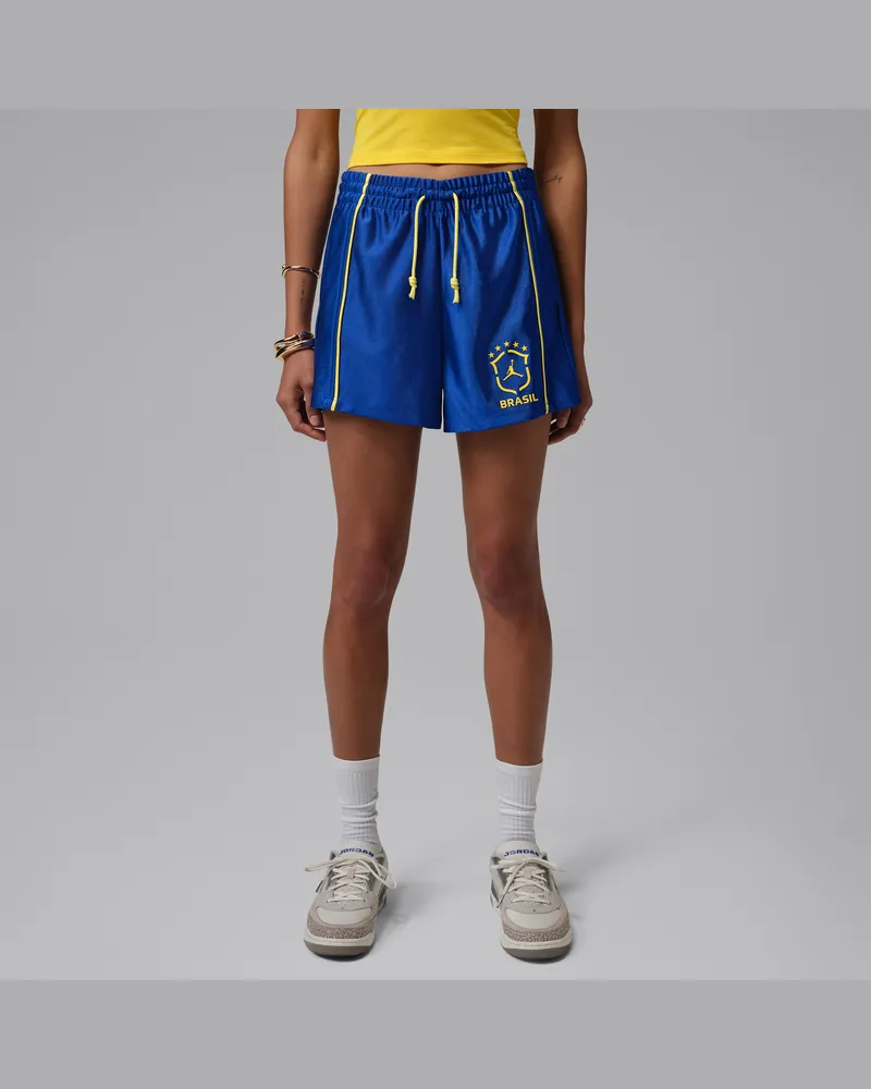 Jordan Brooklyn Brasilien Strick-Shorts (Damen) - Blau Blau