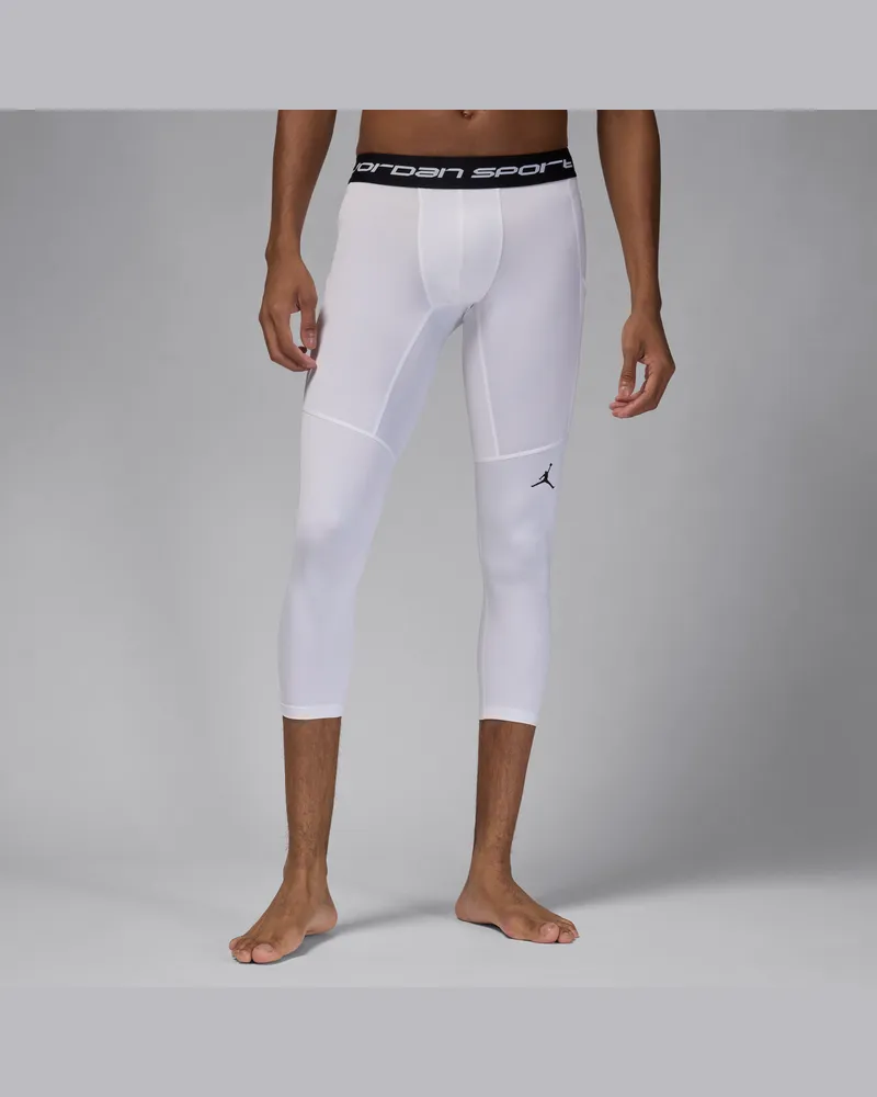Jordan Sport Dri-FIT Tights in 3/4-Länge (Herren) - Weiß Weiß