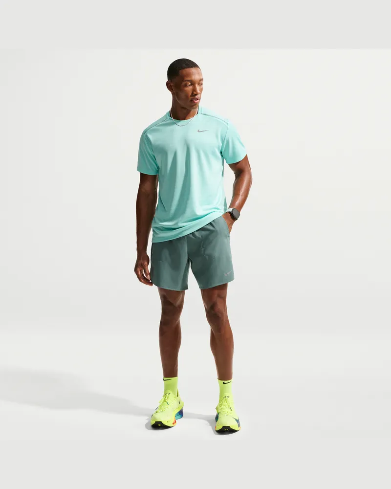 Nike Stride Dri-FIT-Laufshorts mit Futter (ca. 18 cm) (Herren) - Grau Grau