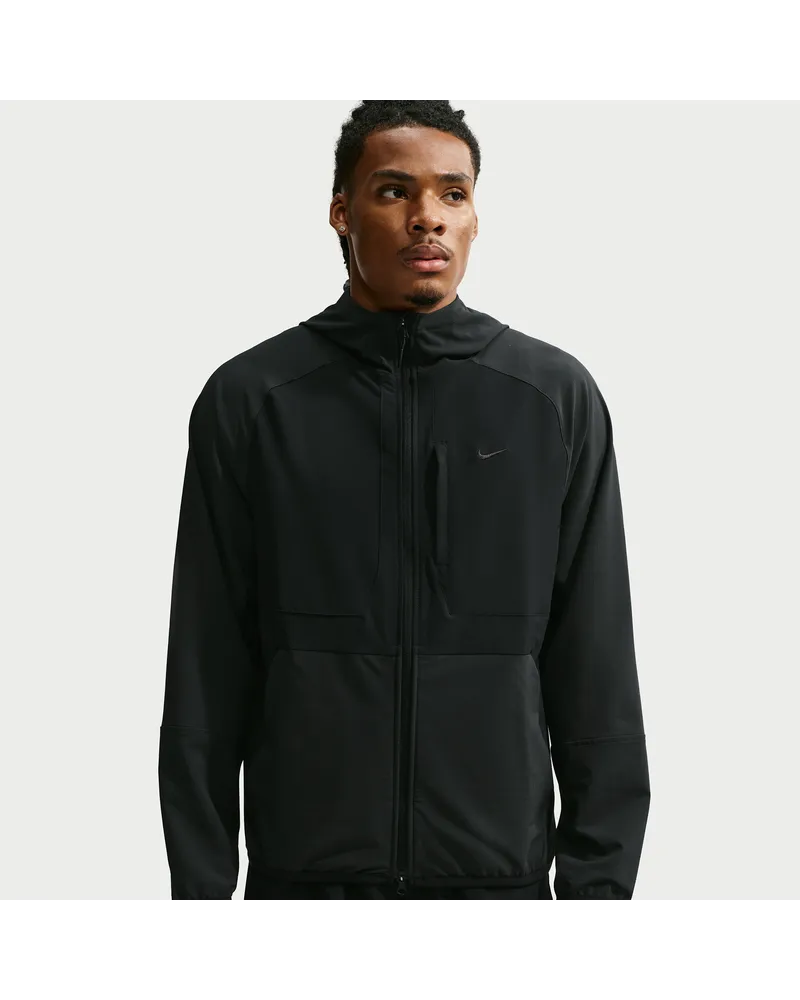 Nike Unlimited vielseitige Repel-Jacke (Herren) - Schwarz Schwarz
