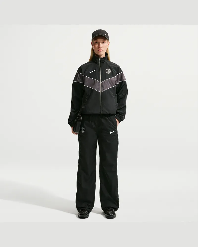 Nike Paris Saint-Germain Windrunner  Football Webhose mit hohem Bund (Damen) - Schwarz Schwarz