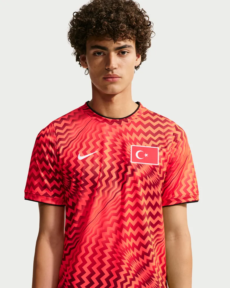 Nike Türkei 2026  Dri-FIT Pre-Match Fußball-Kurzarmshirt Pre-Match (Herren) - Rot Rot
