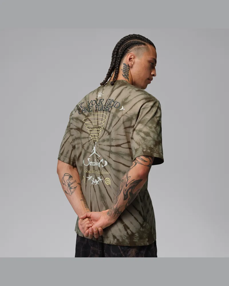 Jordan Brooklyn Festival-T-Shirt mit Batik-Design (Herren) - Braun Braun