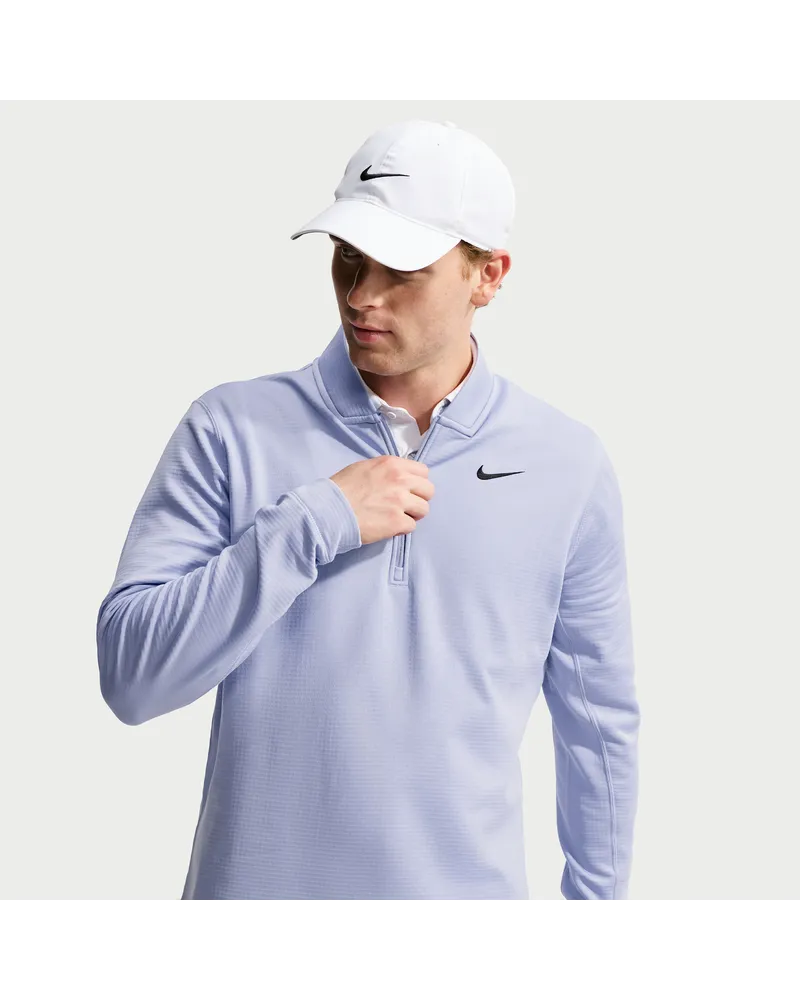 Nike Velocity Therma-FIT-Golfoberteil mit Halbreißverschluss für Herren - Lila Lila