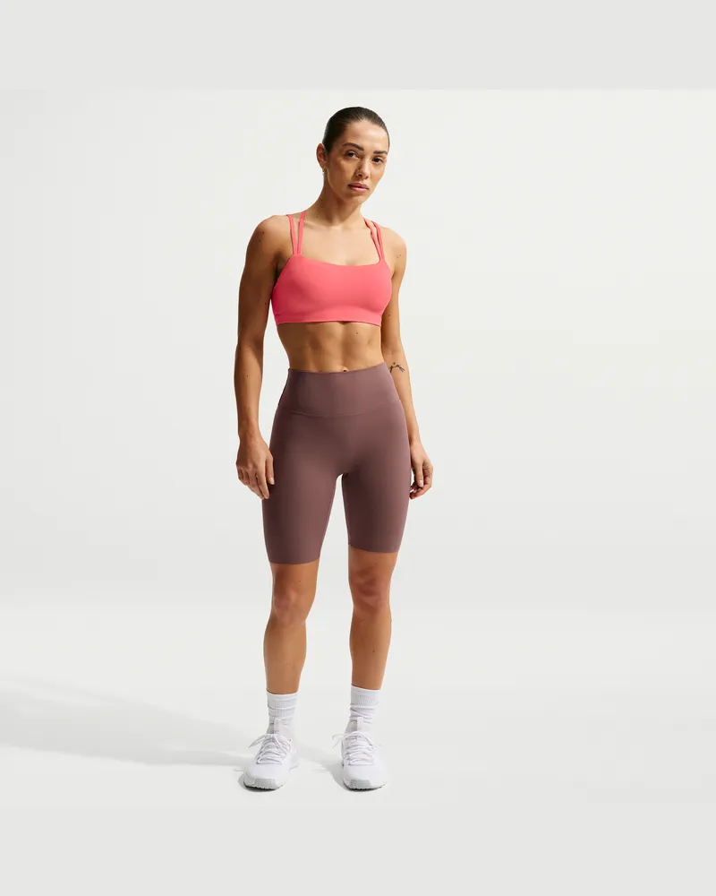 Nike Zenvy Bike Shorts mit hohem Taillenbund (Damen, ca. 20,5 cm) - Lila Lila