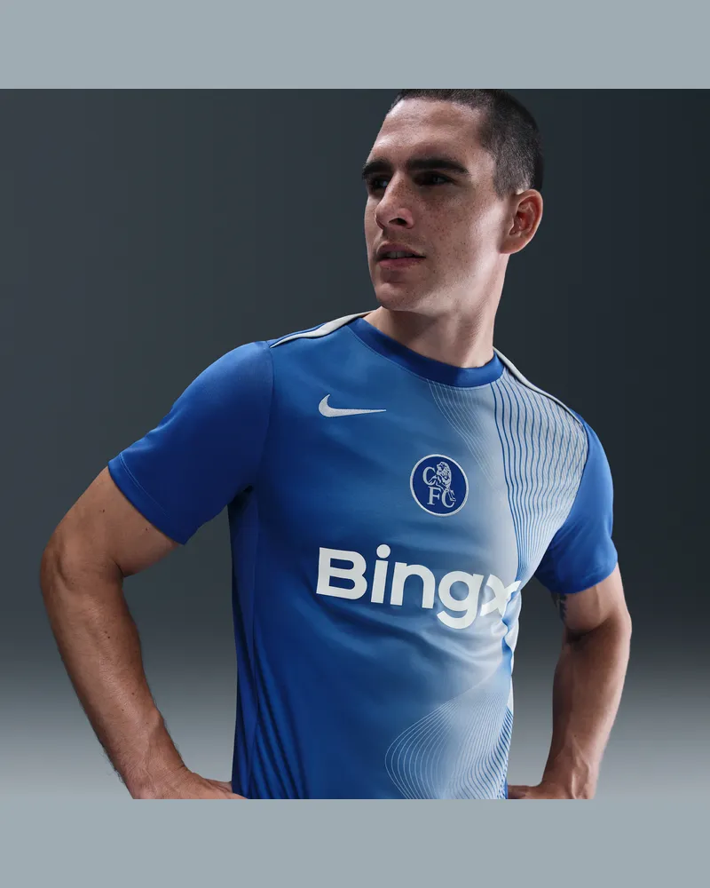 Nike FC Chelsea Academy Pro Third  Dri-FIT Total 90 Pre-Match-Fußballoberteil (Herren) - Blau Blau