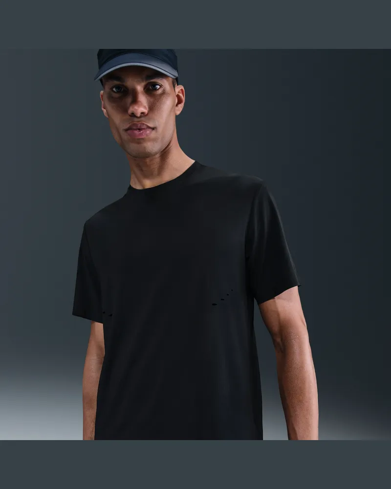 Nike Run Dri-FIT ADV Kurzarm-Laufoberteil (Herren) - Schwarz Schwarz