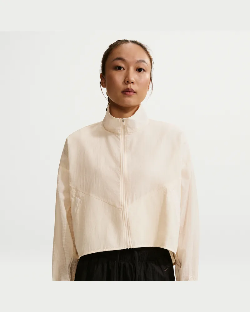 Nike leichte Oversize-Ripstop-Jacke (Damen) - Weiß Weiß