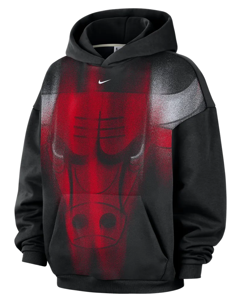 Nike Chicago Bulls Standard Issue Fleece Basketball-Hoodie (Herren) - Schwarz Schwarz