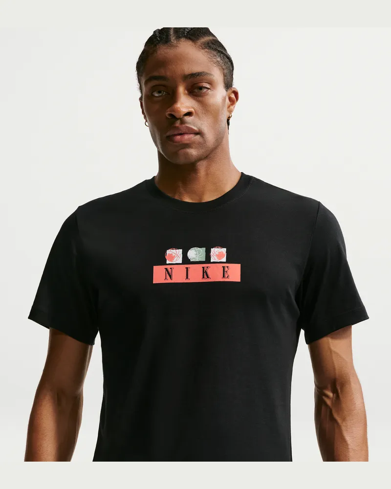 Nike Basketball-T-Shirt (Herren) - Schwarz Schwarz