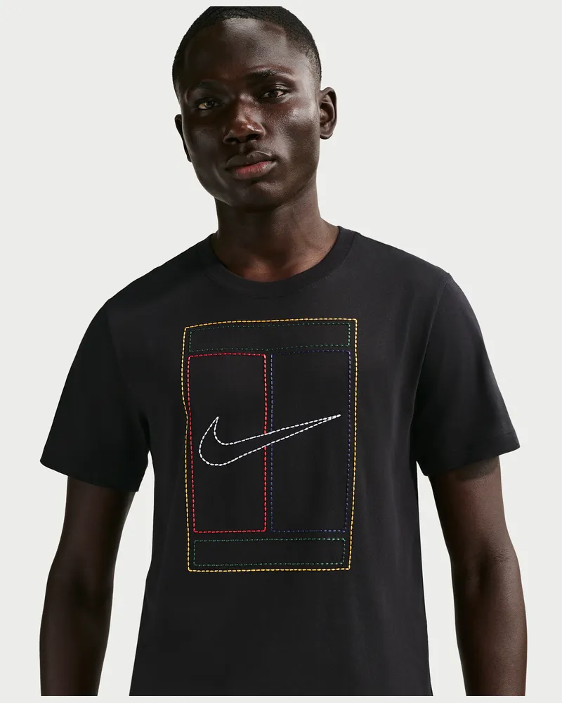 Nike Court Heritage Herren-T-Shirt - Schwarz Schwarz