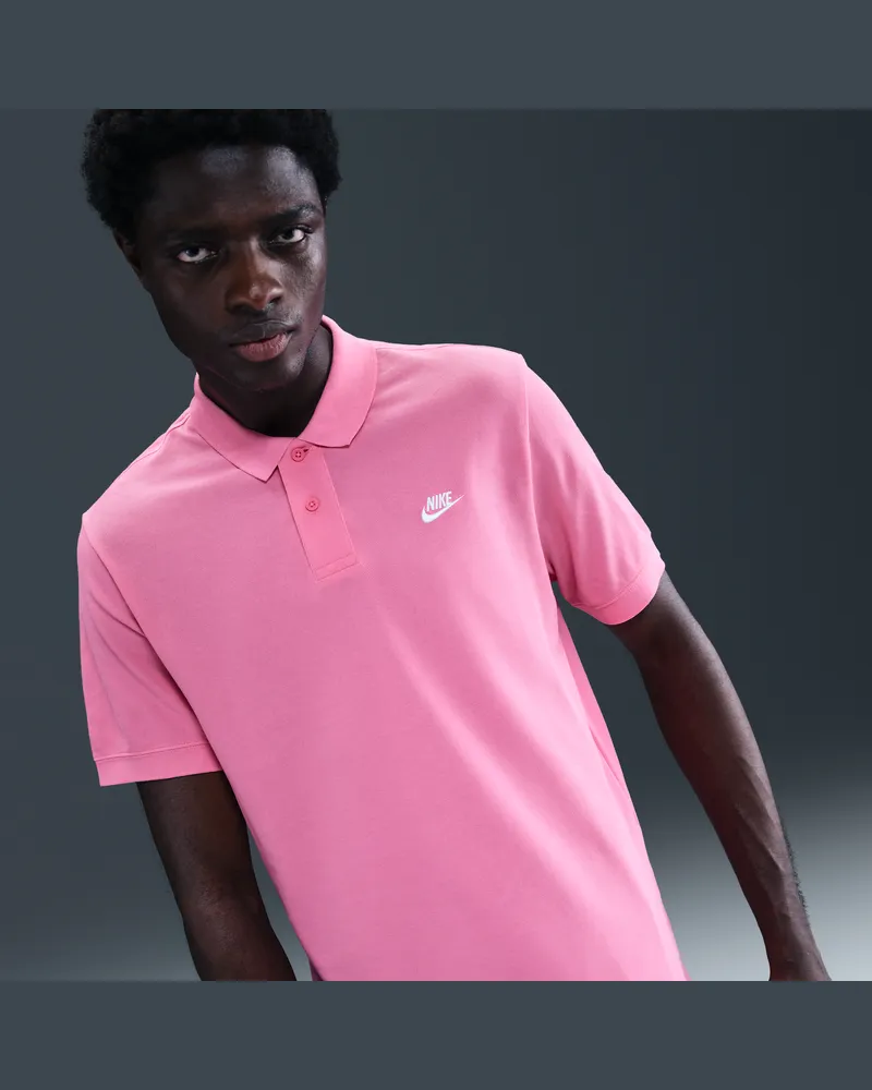 Nike Club Kurzarm-Poloshirt für Herren - Pink Pink