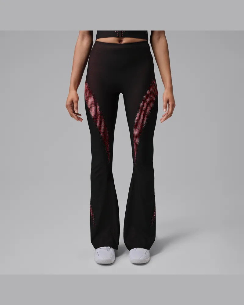Jordan Sport Flightweight Dri-FIT Leggings mit hohem Bund und ausgestelltem Bein (Damen) - Schwarz Schwarz
