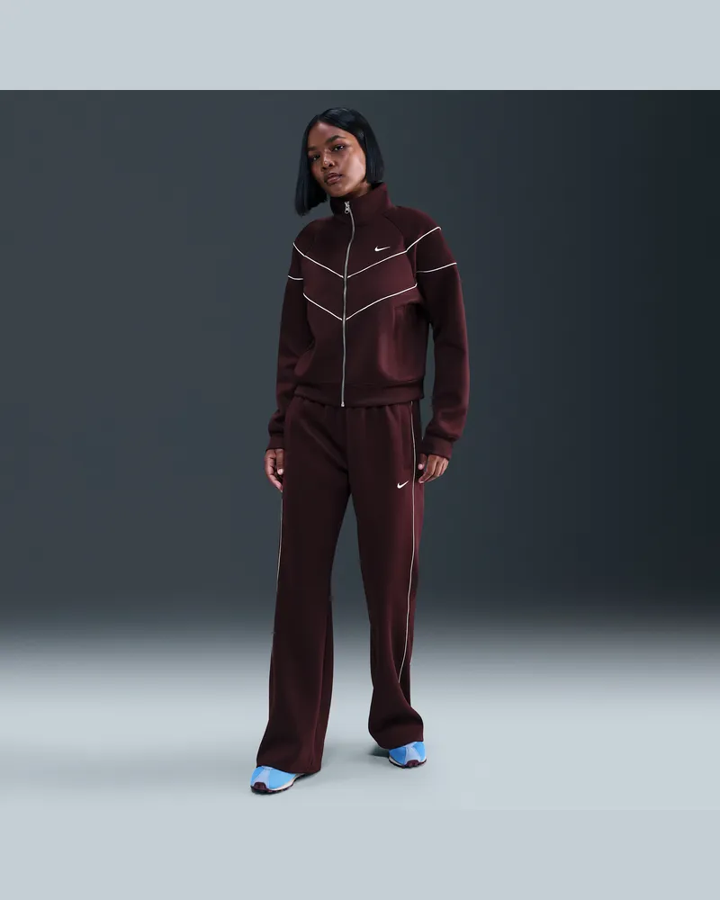 Nike Sportswear Windrunner schmale Strickhose mit mittelhohem Bund (Damen) - Rot Rot